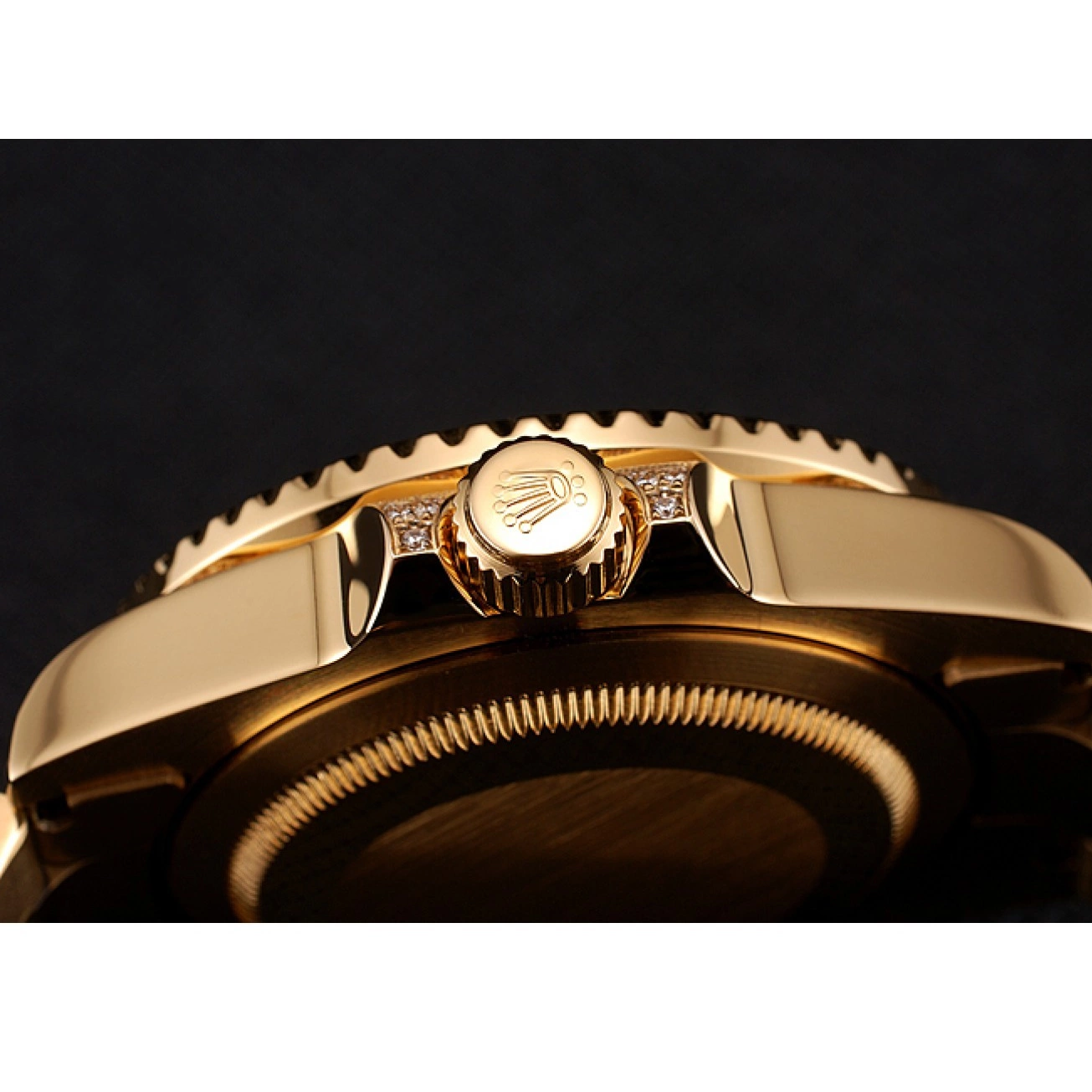 Best AAA Replica Sites Rolex 1453748 Gold Bezel Bracelet GMT Swiss Master Green Set And Case Stone II Dial 0528
